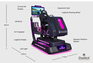 Machine de jeu d'arcade <span class=keywords><strong>VR</strong></span> d'intérieur pour course automobile, simulateur <span class=keywords><strong>VR</strong></span> <span class=keywords><strong>PC</strong></span> et métal, expérience de conduite automobile en réalité virtuelle, jeu de course F1 à grande vitesse - Product Image 4