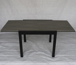 <span class=keywords><strong>Table</strong></span> à manger moderne Matériau aluminium <span class=keywords><strong>Table</strong></span> d'extension <span class=keywords><strong>avec</strong></span> DPC/<span class=keywords><strong>verre</strong></span>/plastique bois/aluminium pour jardin Mobilier d'extérieur - Product Image 5