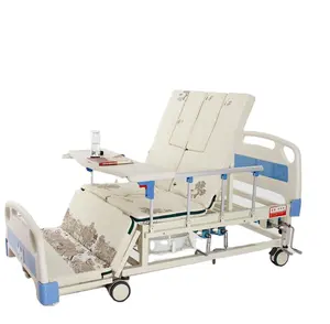 공장 공급 전기 및 수동 의료 침대 3 모터 조정 가능한 다기능 병원 침대