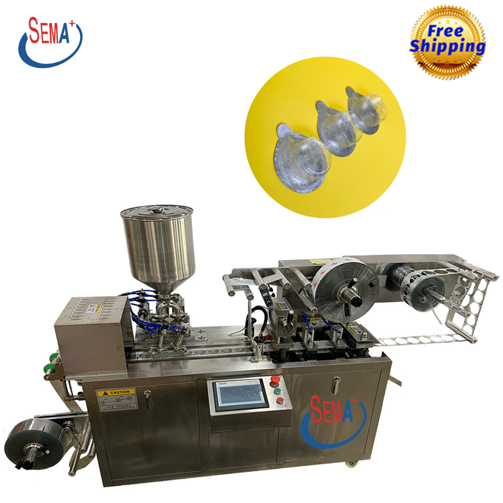 Автоматическая однодозная квадратная блистерная упаковочная машина для духов, оливковое масло, косметическая жидкость, блистерная упаковочная машина