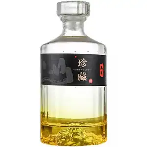 Fabrikant Van Bergbasis Kristallen Hoes 500Ml 700Ml Japanse Fles Lege Drank Drank Wodka Whisky Glazen Wijnfles