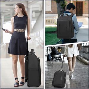 BSCI Rolling wheeled <b>backpack</b> for business travel, travel <b>backpack</b> with <b>wheels</b> for women and men - Product Image 5