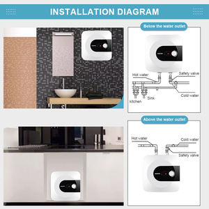 <span class=keywords><strong>Chauffe</strong></span>-<span class=keywords><strong>eau</strong></span> <span class=keywords><strong>électrique</strong></span> compact à réservoir carré de 6, <span class=keywords><strong>10</strong></span>, 15 ou 30 <span class=keywords><strong>litres</strong></span> à <span class=keywords><strong>prix</strong></span> réduit pour évier de cuisine, salle de bain et douche de camping-car - Product Image 2