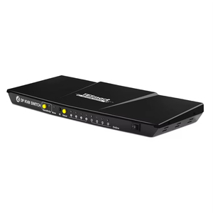 Commutateur KVM TESmart <span class=keywords><strong>4</strong></span> ports DisplayPort 1.2 DP 4K60Hz avec concentrateur <span class=keywords><strong>USB</strong></span> 2.0 prenant en charge le mode de passage du clavier et de la souris - Product Image 1