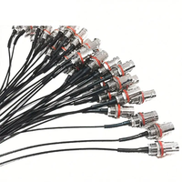 Connecteur coaxial RF BNC femelle droite à montage arrière sur panneau, UFL MHF Gen1/4, Micro MHF, 1.37mm 1.13mm, Câble Jumper Pigtail