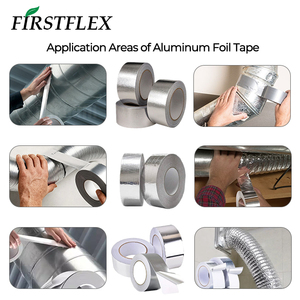FIRSTFLEX <span class=keywords><strong>Ruban</strong></span> <span class=keywords><strong>adhésif</strong></span> en aluminium FSK <span class=keywords><strong>de</strong></span> 4 pouces <span class=keywords><strong>pour</strong></span> l'isolation des conduits HVAC, l'isolation en <span class=keywords><strong>laine</strong></span> <span class=keywords><strong>de</strong></span> <span class=keywords><strong>verre</strong></span>, l'étanchéité aux hautes températures - Product Image 6