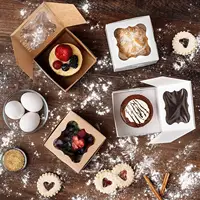 사용자 정의 인쇄 상자 식품 학년 종이 포장 상자 컵케익 케이크 디저트 과자 빵