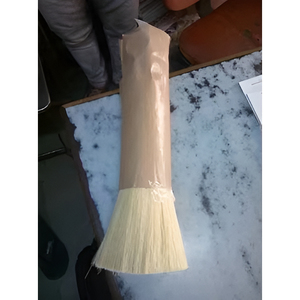 Commercial Natural Fiber Hand Brush Sturdy Wood Handle Soft Bristle Bench <b>Duster</b> for Workshop Janitorial <b>Floor</b> Cleaning - Product Image 2