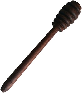 Cuillère à miel artisanale en bois de noyer noir, écologique, style américain, logo gravé au laser sur mesure - Product Image 3
