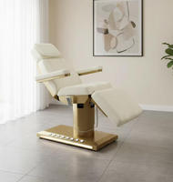 Table de massage professionnelle électrique pour SPA, 3 moteurs, 3 sections, base en acier inoxydable, réglable