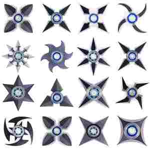 Spinner de doigt Ninja Shuriken, jouet rotatif de type arme, spinner en acrylique - Product Image 3