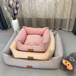 Venta al por mayor de diseño personalizado lavable elevado grande XL colorido suave cálido lujo gato camas para perros grandes - Product Image 6