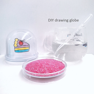 Wholesale Custom Accept Kids Plastic Crafts Empty Snow Globe <b>Kit</b> for <b>DIY</b> Repair - Product Image 2