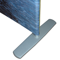 Support de bannière de toile de fond de cadre en aluminium de 10 pieds pour l'affichage de tissu extensible de publicité d'intérieur pour des expositions de promotions salons commerciaux