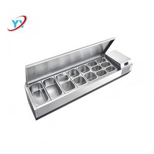 Table de préparation réfrigérée pour comptoir, vitrine de présentation alimentaire - Product Image 1