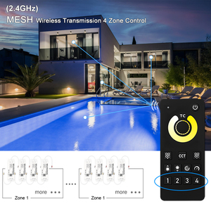 C302z IP68 không thấm nước ZigBee <span class=keywords><strong>4</strong></span> khu lưới từ xa <span class=keywords><strong>Led</strong></span> điều khiển CCT Sync tuya thông minh hồ bơi trang trí dự án điều khiển - Product Image 4