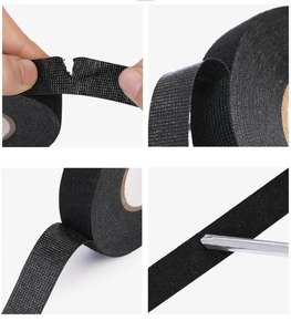 Cinta Adhesiva de Tela Coroplast Resistente al Calor de 15 Metros para Arnés de Cables de Automóvil - Product Image 5