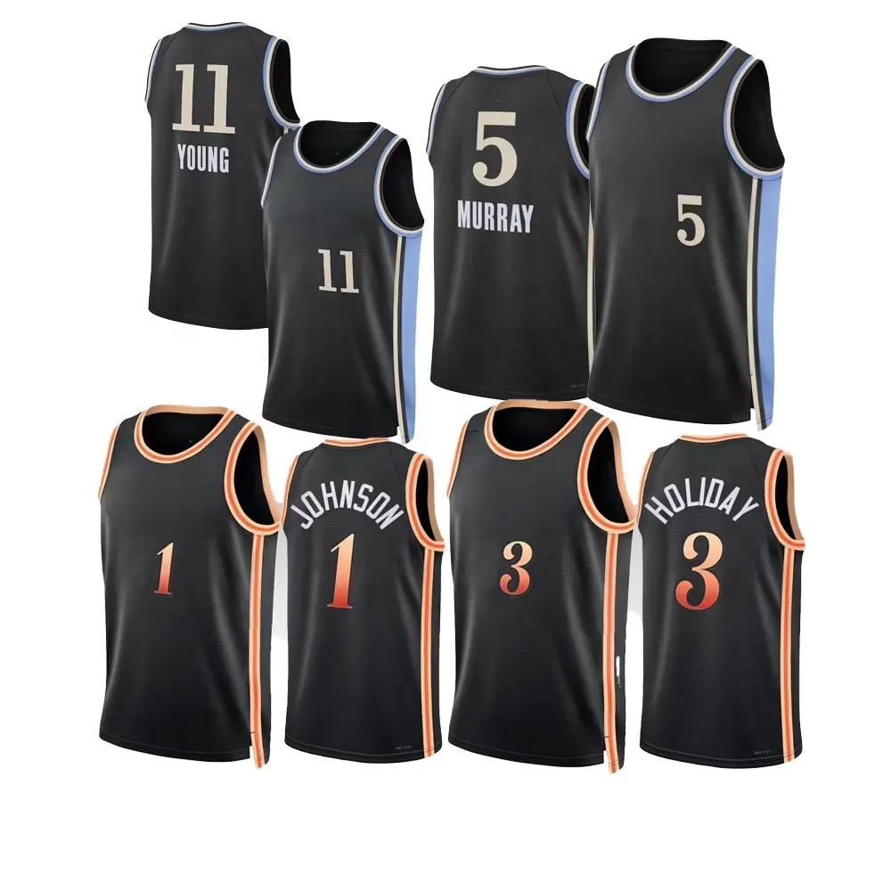 2023/24 New Hawk Jersey Basketball Shirt Tops Original High Quality Wholesale Heat-sealed Nbaing Jerseys Youth custom