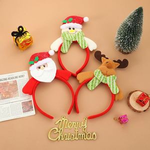 Nueva Diadema de Tela con Diseño de Papá Noel de Dibujos Animados para Niños, Decoración Navideña de Moda Europea y Americana - Product Image 1