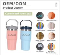 Botella de Agua Aislada al Vacío de Doble Pared de Acero Inoxidable de 20oz/30oz al por Mayor con Asa, Aislamiento Térmico de 12-24 Horas, Logotipo Personalizado para