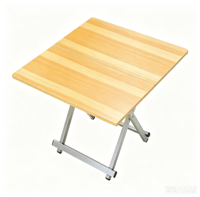 Bureau d'ordinateur pliable avec cadre en métal, bureau en bois grainé, table pour ordinateur portable