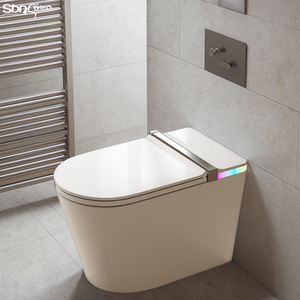 Inodoro Inteligente S002 Completamente Automático con Bidé Integrado, de Cerámica, con Descarga Automática, para Baño, Montado en el Suelo, en Venta - Product Image 1