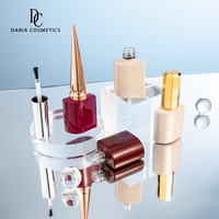 Flacon vide de vernis à ongles en gel de 9 ml personnalisé en usine, en verre avec bouchon, pinceau, pulvérisateur, couleur, placage UV, logo imprimé, échantillon gratuit