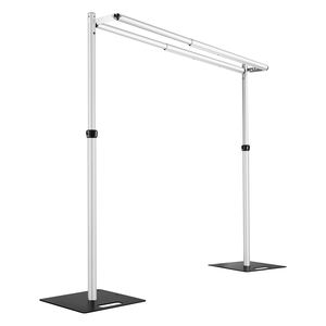 10x10ft crobar כפול crobar, ערכת חובה רקע מתכווננת מעמד רקע עמדה תפאורה חתונה - Product Image 1