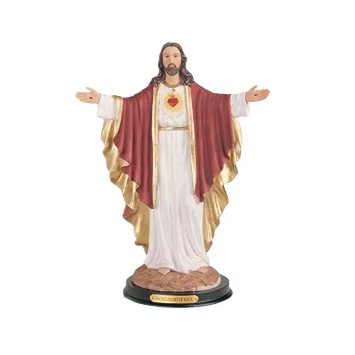 थोक लोकप्रिय राल यीशु प्रतिमा मूर्ति