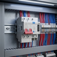 Disjoncteur miniature à faible tension contre les arcs électriques 4,5 KA PA66 certifié CE Protection IP65 Montage sur rail DIN AFDD AFCI