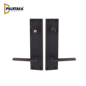 Porta de alumínio dupla entrada entrada porta exterior exterior porta de segurança - Product Image 2