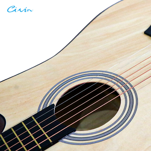 Giá Rẻ Guitar OEM 38 Inch Basswood Top Màu Xanh Tự Nhiên Matte Gỗ Acoustic Guitar - Product Image 2