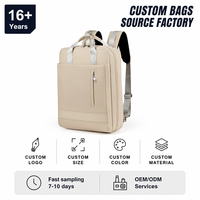 Sac à dos pour ordinateur portable en tissu Oxford, ouverture à 180 degrés, avec poche en filet, idéal pour le travail et les voyages (vente en gros)