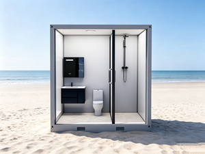 Bagno Prefabbricato Completo Eco-Sostenibile con Pannelli Sandwich Durevoli, Set Doccia e WC, Vendita all'Ingrosso, Smontabile e Pronto all'Uso - Product Image 4
