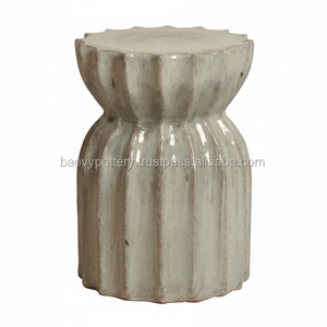 ม้านั่งเซรามิกทรงหกเหลี่ยมเป็นมิตรกับสิ่งแวดล้อม,สำหรับตกแต่งสวนแฮนด์เมดในเวียดนาม - Product Image 1