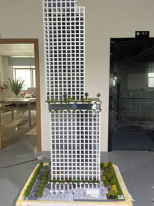 Modello di Edificio Commerciale Multipiano in Scala Architettonica, Grattacielo Urbano Moderno per Immobili - Product Image 3