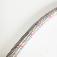 Tuyau de robinet tressé avec couvercle en PVC avec filigrane Acs Ce avec certificat tuyau flexible en acier inoxydable tressé
