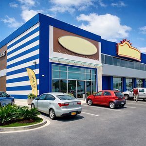 Gecertificeerd modern prefab staalframe gebouw, commerciële staalconstructie voor winkelcentra, magazijnen en commerciële gebouwen - Product Image 1