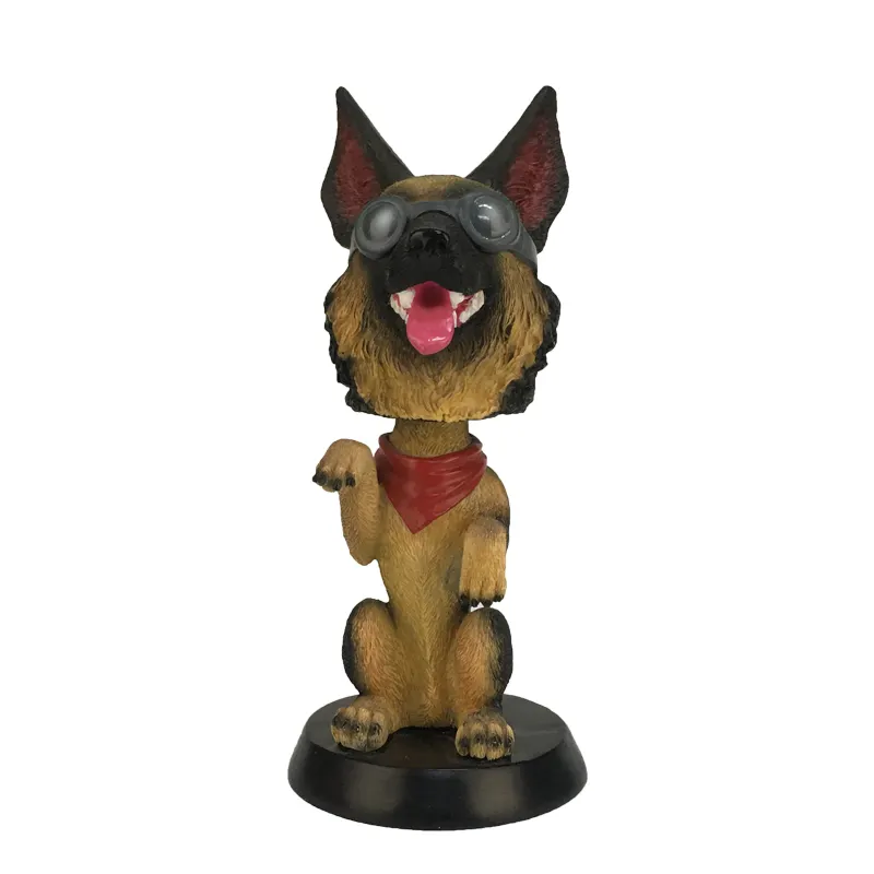 カスタマイズされた動物樹脂屋内デスクトップ装飾犬のへま頭動物フィギュア家の装飾彫刻
