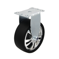 Roulettes de 5 pouces pour chariots à outils 2 Fix 2 avec frein Roue en PP noir