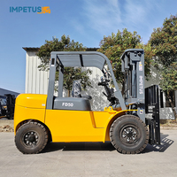 Chariot élévateur hydraulique portable IMPETUS en gros, chariot élévateur diesel 4, 5 et 6 tonnes avec homologation CE ISO et moteur EPA