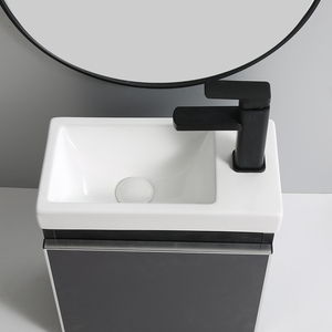 Lavabo en céramique de haute qualité, armoire rectangulaire, évier de salle de bains, lavabo d'armoire à trou unique - Product Image 2