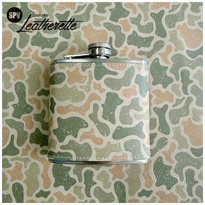Feuilles de similicuir camouflage gravables au laser, en PU, avec motif camouflage de chasse au canard sans couture, pour carnets et étuis à boissons - Product Image 1