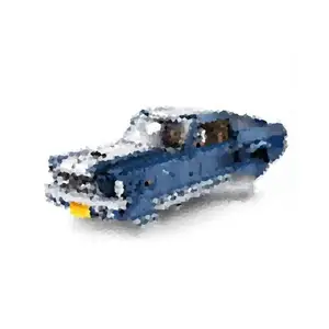 Coche de juguete Ford Mustan 1480 RC para niños, 23014 piezas, Compatible con 10265 bloques, regalo de Navidad, coche experto