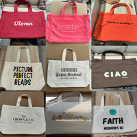 Bolsa de Compras Reutilizable con Logotipo Personalizado, Bolsa de Hombro de Lona con Rayas Verticales Coloridas para Supermercado