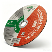 Disque abrasif de découpe de 7 pouces pour l'acier inoxydable, la découpe de métaux, l'oxyde d'aluminium, résine liante, grain 60/46/30/24 80/m