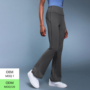 กางเกงขายาวเอวสูงทรงสลิมฟิต ลูลู่ ฟิตเนส แอลไลน์ สำหรับใส่ลำลอง ทรงขาบาน กางเกงเลกกิ้ง กางเกงโยคะ - Product Image 4