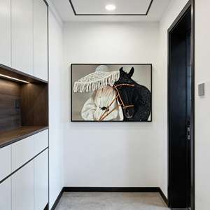 لوحة فنية جدارية لفتاة جميلة، تصميم فاخر من البورسلين الكريستالي - Product Image 6