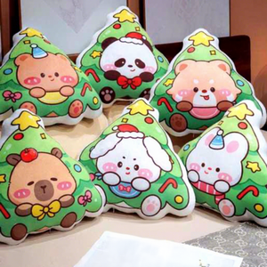 Vente directe usine : Coussin arbre de Noël à motif animalier de dessin animé, Jouets en peluche mignons, Jouets en peluche, Jouets pour machine à griffes pour garçons - Product Image 1