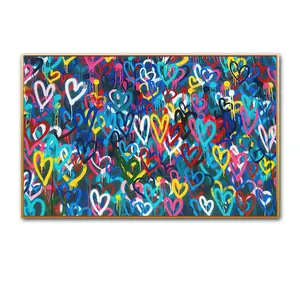 Vente en gros dropshipping 100% peint à la main Home Decor art toile <span class=keywords><strong>peinture</strong></span> graffito art <span class=keywords><strong>peinture</strong></span> toile <span class=keywords><strong>peinture</strong></span> à l'huile - Product Image 1